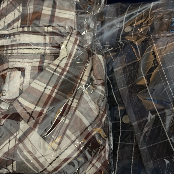 BKE 2pc slim fit pearl snap mens med - Picture 15 of 15